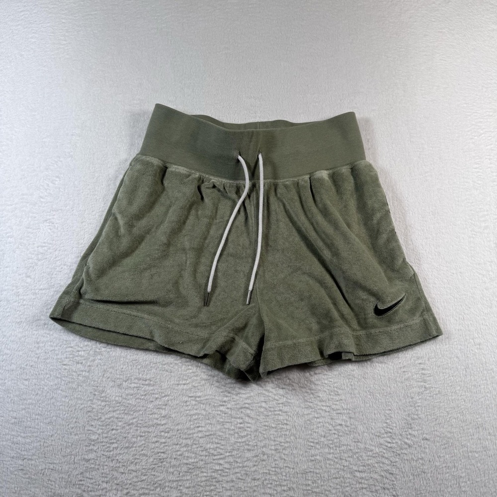 Nike Shorts Womens Small Green 2.5 In Inseam‎ french Terry Lounge Athletic